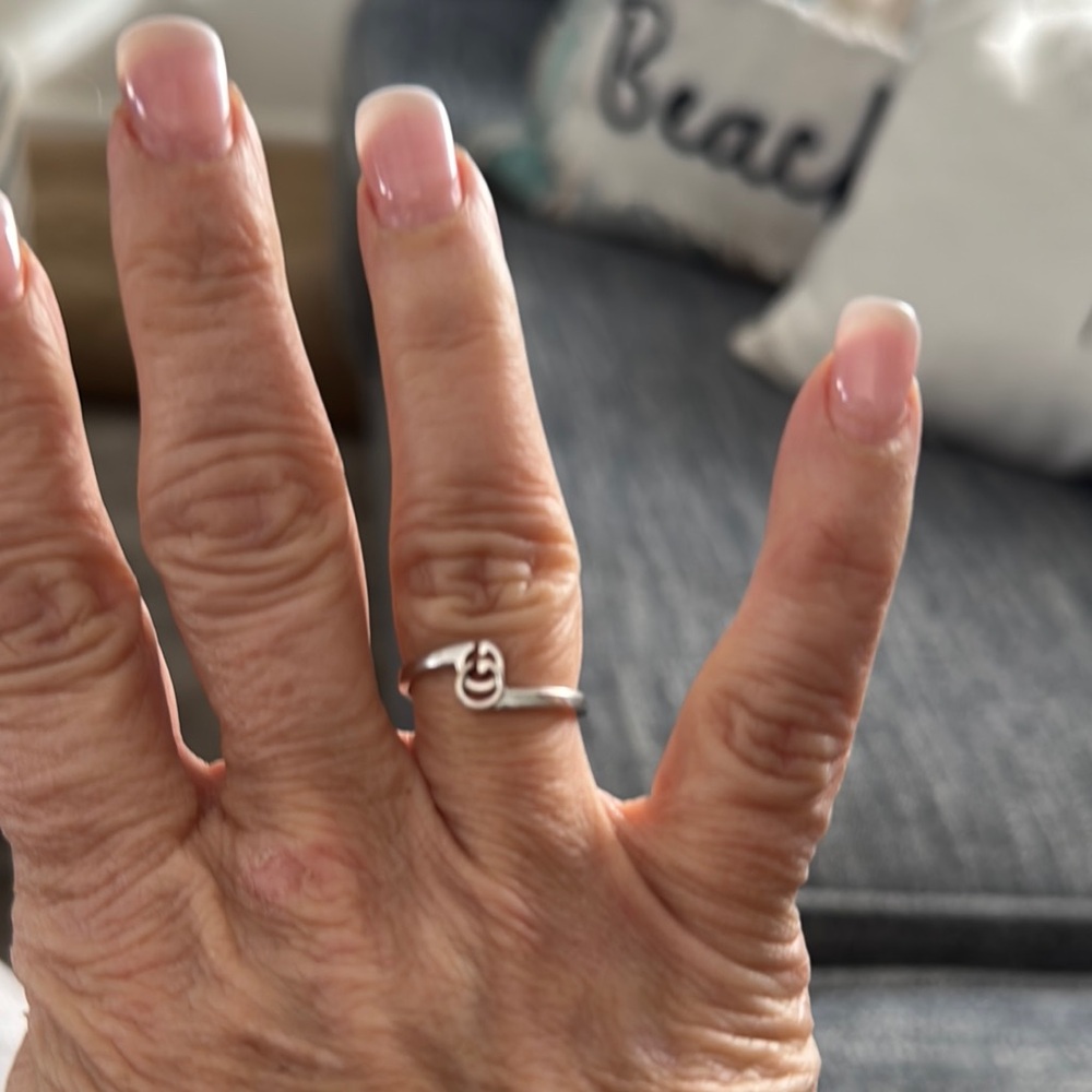 Elegant Silver Gucci Ring